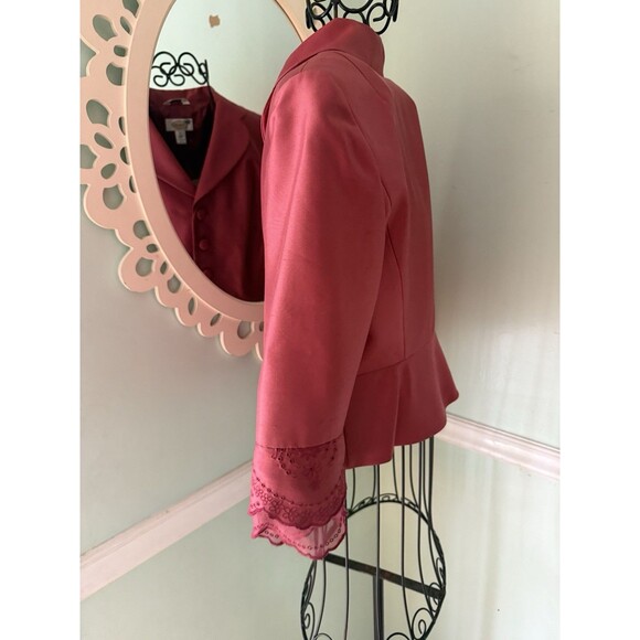 Talbots Womens Corpcore Career Old Money Silk Jacket‎ Blazer Size 4 Quiet Luxury - Picture 8 of 8